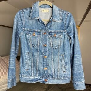 Madewell Jean Jacket Womens XS Blue Denim Trucker 100% Cotton Vintage Y2K  90s